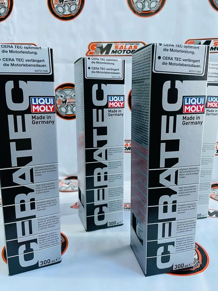 Tres cajas de Liqui Moly Ceratec, aditivo para el aceite del motor